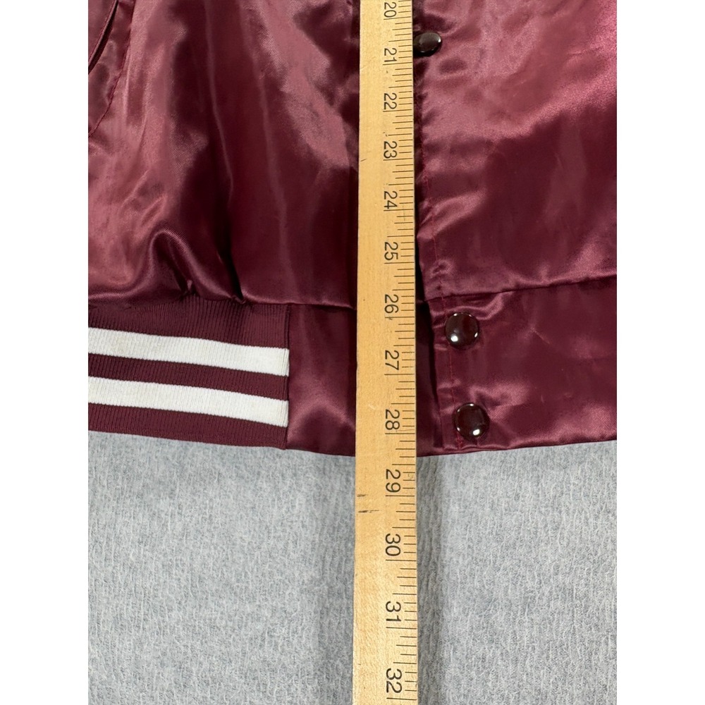 Texas A&M Aggies Vintage 90's Satin Campus Jacket (Men's Large) Maroon - Picture 10 of 11